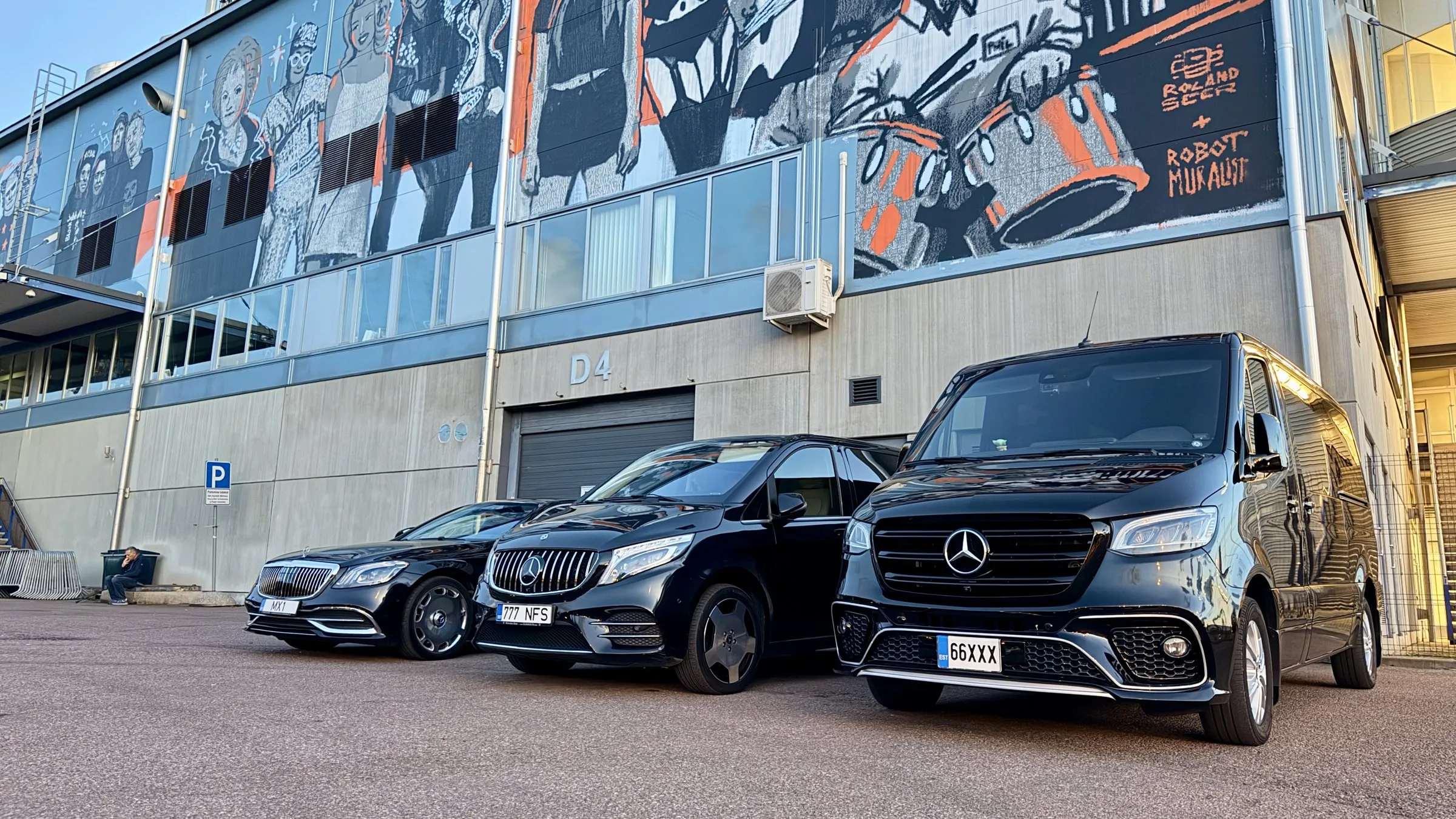 SoloTransferi Mercedes-Benzi autopark — artistide ja tuuride transport Eestis